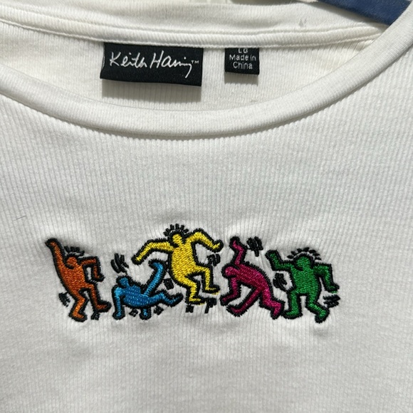 Keith Haring Ribbed Crop Top - Picture 3 of 5